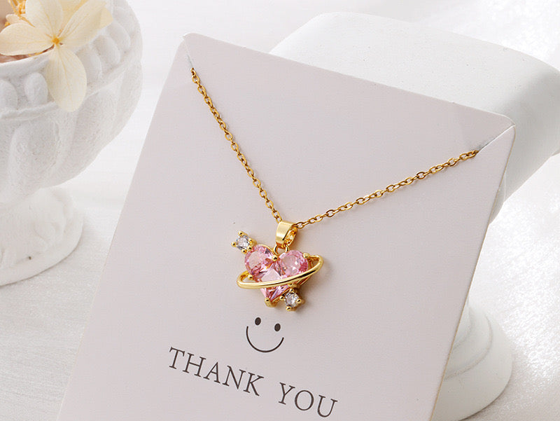 Planet Heart Necklace