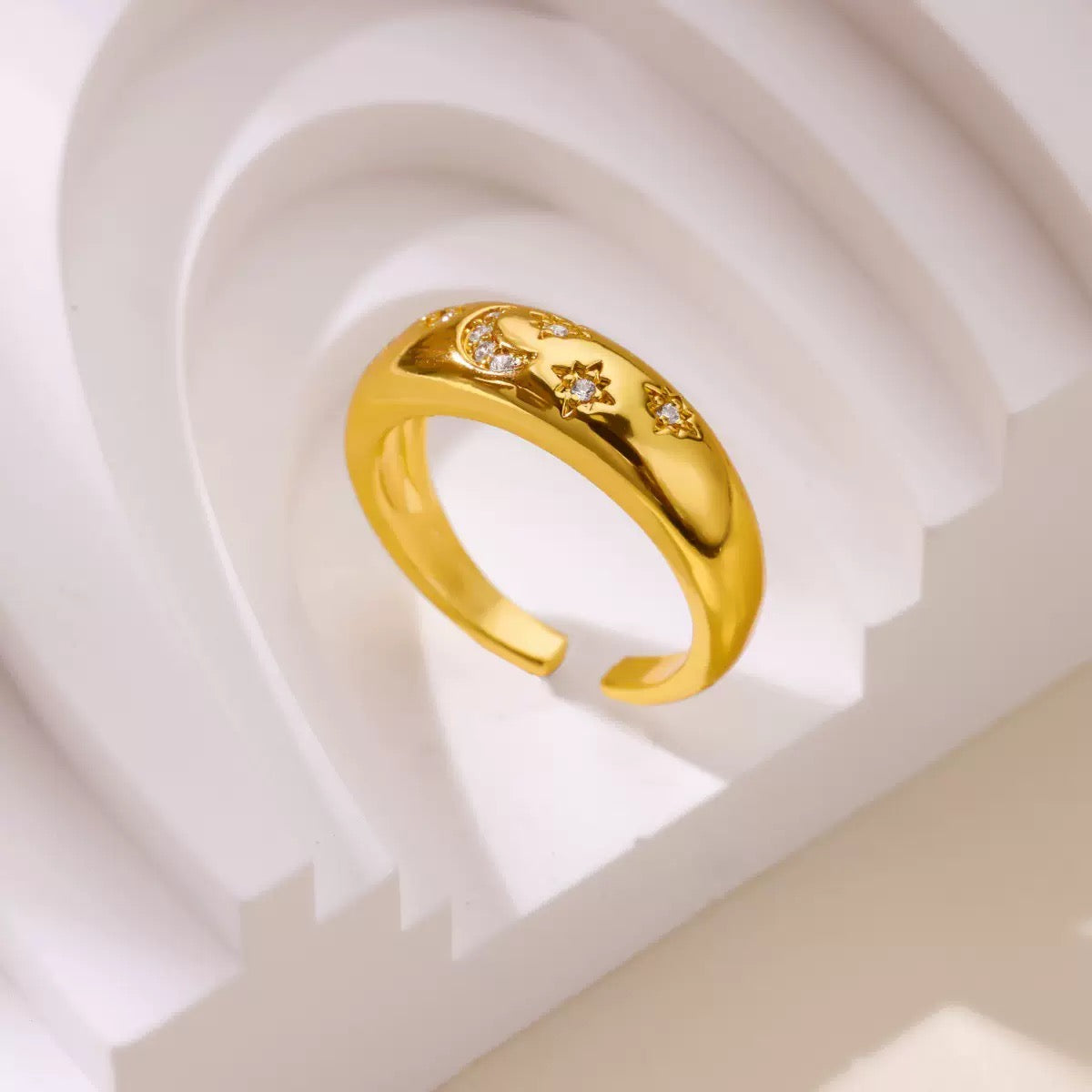 Moon & Stars Ring