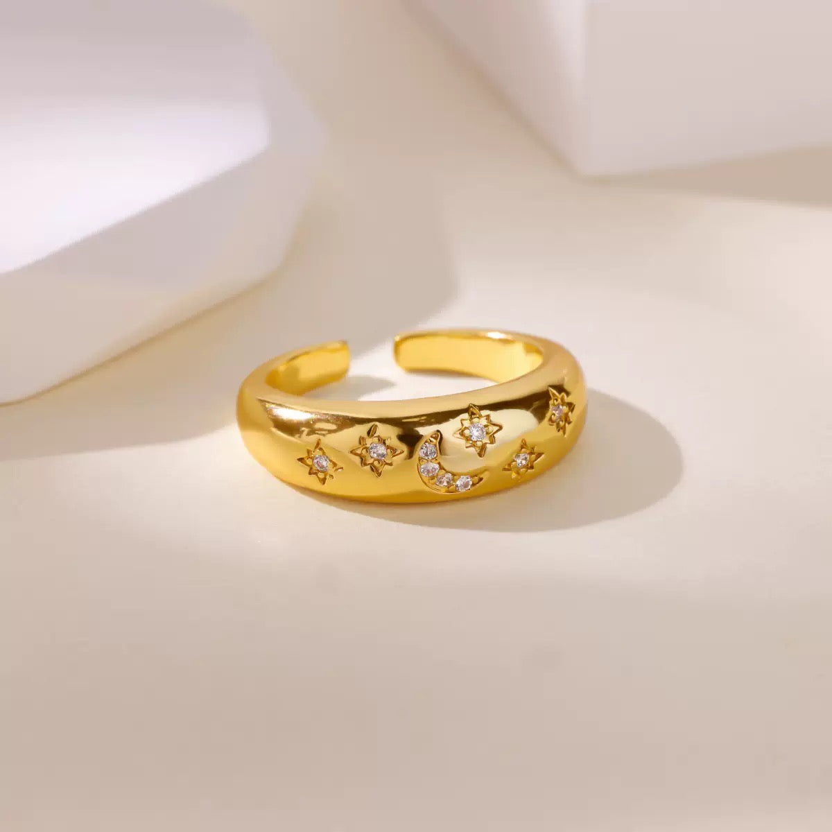 Moon & Stars Ring