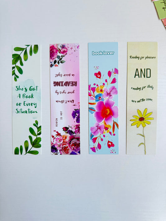 Cute Aesthetic Bookmarks Motivational & Fun Reading Page Markers with Inspirational Quotes and Designs Perfect for Book Lovers